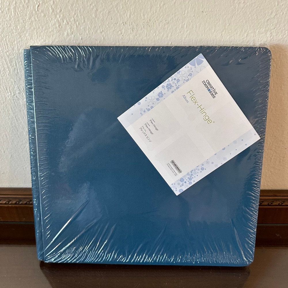 Creative Memories Flex-Hinge Album Navy Blue Bookcloth Scrapbook 12x12 New
